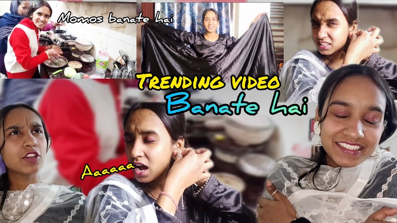 “Trending Video Shoot ki Taiyari… Side by Side Momos 😄🔥” 