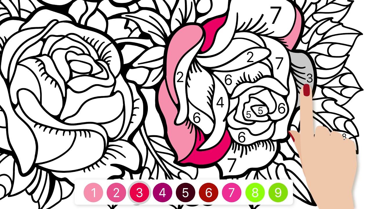 Color by numbers. R+VH - YouTube