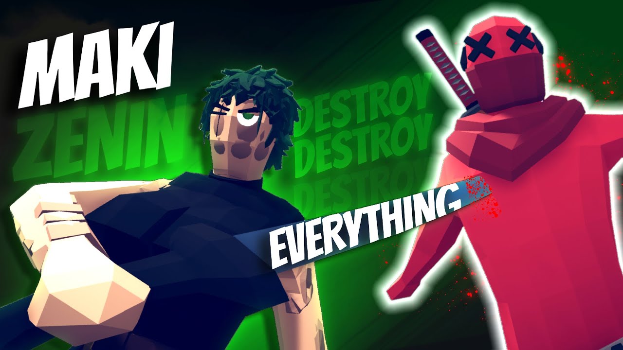 HEAVILY RESTRICTION OF MAKI ZENIN VS ALL UNITS IN TABS | Totally Accurate Battle Simulator