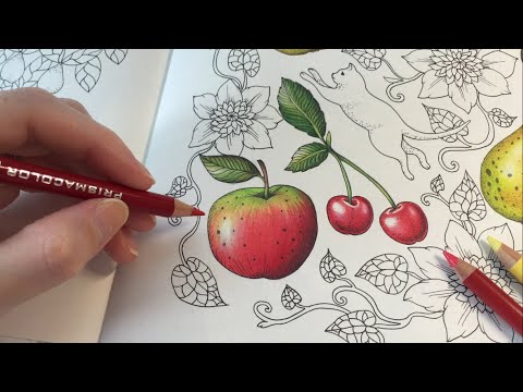 apple-drawing-/-coloring-|-blomstermandala-coloring-book