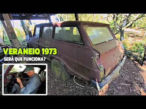 CHEVROLET VERANEIO 1973 ABANDONADA SERA QUE FUNCIONA?