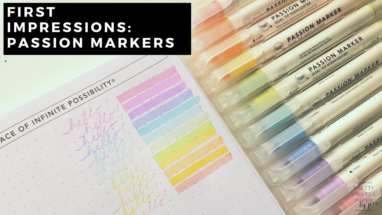 First Impression: Passion Planner Markers
