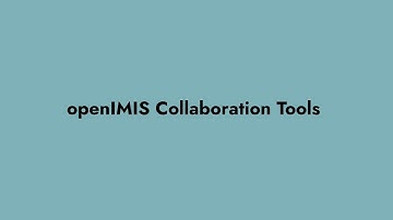 openIMIS Collaboration Tools