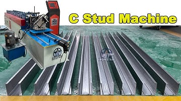 6 size in 1 C channel roll forming machine | C stud roll forming machine | Drywall machine