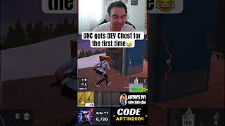 UNC gets DEV chest 🦄#fortnite #fortniteclips #epicpartner #gaming #shorts #shortsfeed #short
