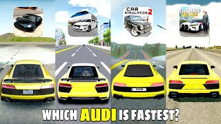 Audi R8 Top Speed in Extreme Car Driving Sim, Car Simulator 2, 3D Driving Class & Car Parking Multi