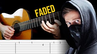 FADED | Guitar Tabs | Tutorial | Alan Walker