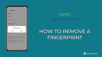 How to Remove a Fingerprint - Oppo [Android 11 - ColorOS 11]