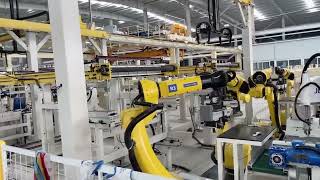 AAC automatic reinforcement mat fabricating and circulation for AAC panel production line