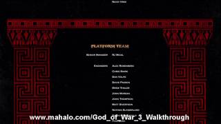 God of War III Walkthrough - The Credits HD