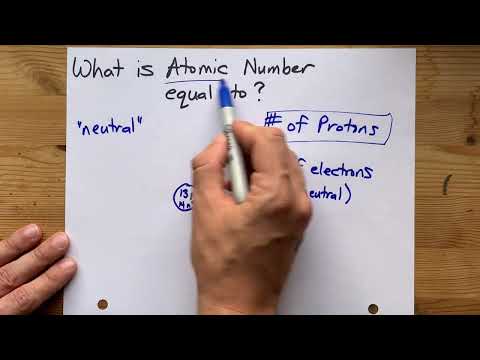 Video: Cu ce numărul atomic este egal cu numărul?