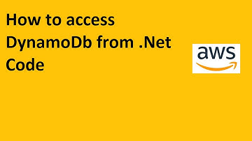 How to access DynamoDb from  NET Code