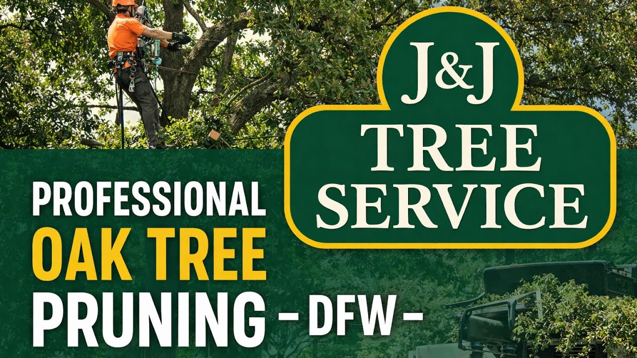 Mature Oak Tree Pruning in DFW | J&J Professional Tree Service