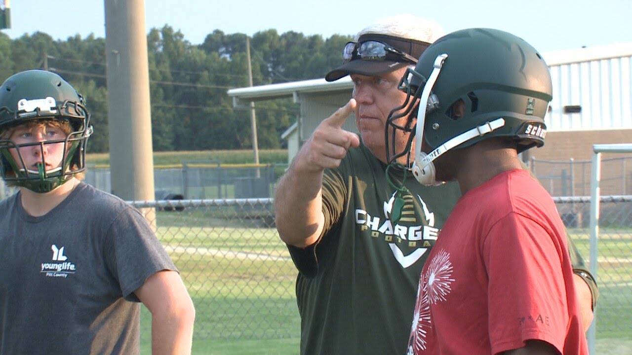 AydenGrifton “new” head football coach Paul Cornwell back preparing a