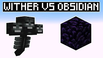 Může Wither rozbít obsidián?