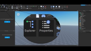 how to open the Explorer and properties in roblox studio!