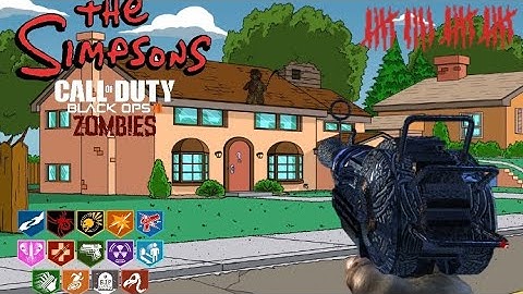 The Simpsons Zombies! All Collectibles, Upgrades + Easter Egg (COD BO3 Custom Zombies)