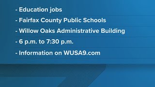 Fairfax County Public Schools recruiting government employees in job fair