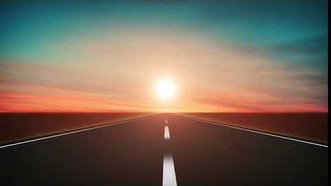 Road Travel Background In The Sunset Loop  HD Video Clip