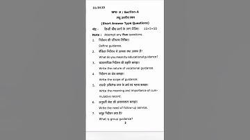 MGKVP b.ed 4th semester (2021).....                      guidance and counselling in school