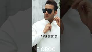 Fioboc CozySpacer Half Zip Sweatshirt–This Neckline Detail Changes Everything.#fioboc