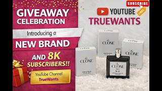 GIVEAWAY CELEBRATION • Introducing NEW BRAND The Clone + 8K YouTube Subscriber Milestone | TrueWants