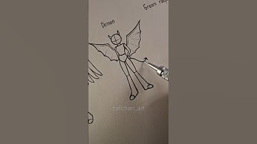 How to draw body tutorial: Angel, demon, & grim reaper ✨️ #drawing #tutorial #howtodraw #art #shorts