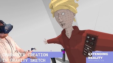 chipping away at this lady in Gravity Sketch , lets see if we can get her ready to animate!