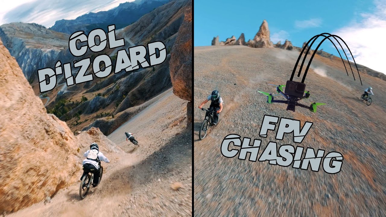 MTB Freeride au Col d'izoard - Descente extrême filmée en drone fpv 