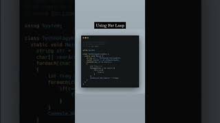 count occurance of characters in a string in C# | #codingshorts #pragrammers