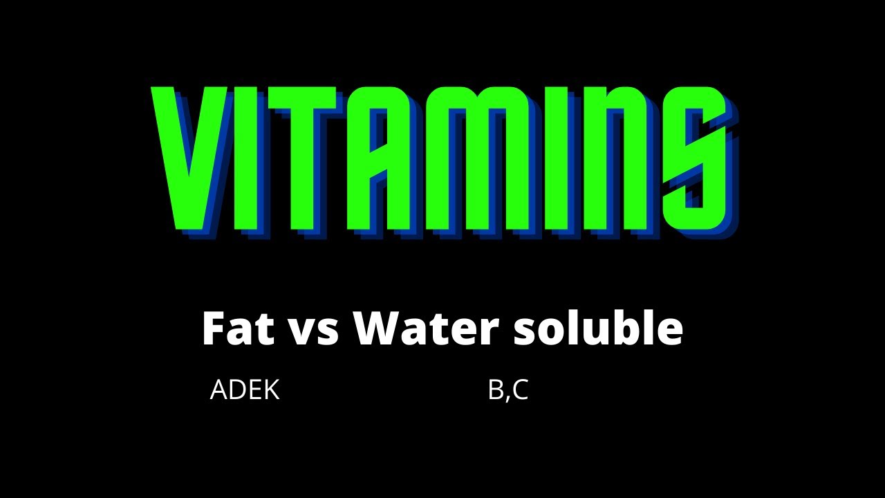 USMLE Step 1 Lesson 39 Fat and Water soluble vitamins YouTube