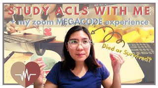 🚑Study ACLS with Me + My Zoom Megacode Experience 2020 I Online Medical Intern