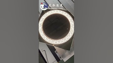 LED Mirror Engraved By Our Laser Machine
