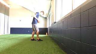 MB Split Stance Chest Pass