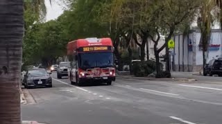 Long Beach Transit 2021 BYD K9M #16022 to 5th and Pacific.