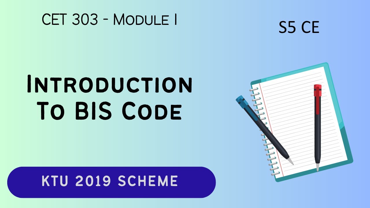 KTU 2019 Scheme | Introduction To BIS Code | BTech Sem 5 CE | CET 303 | Malayalam