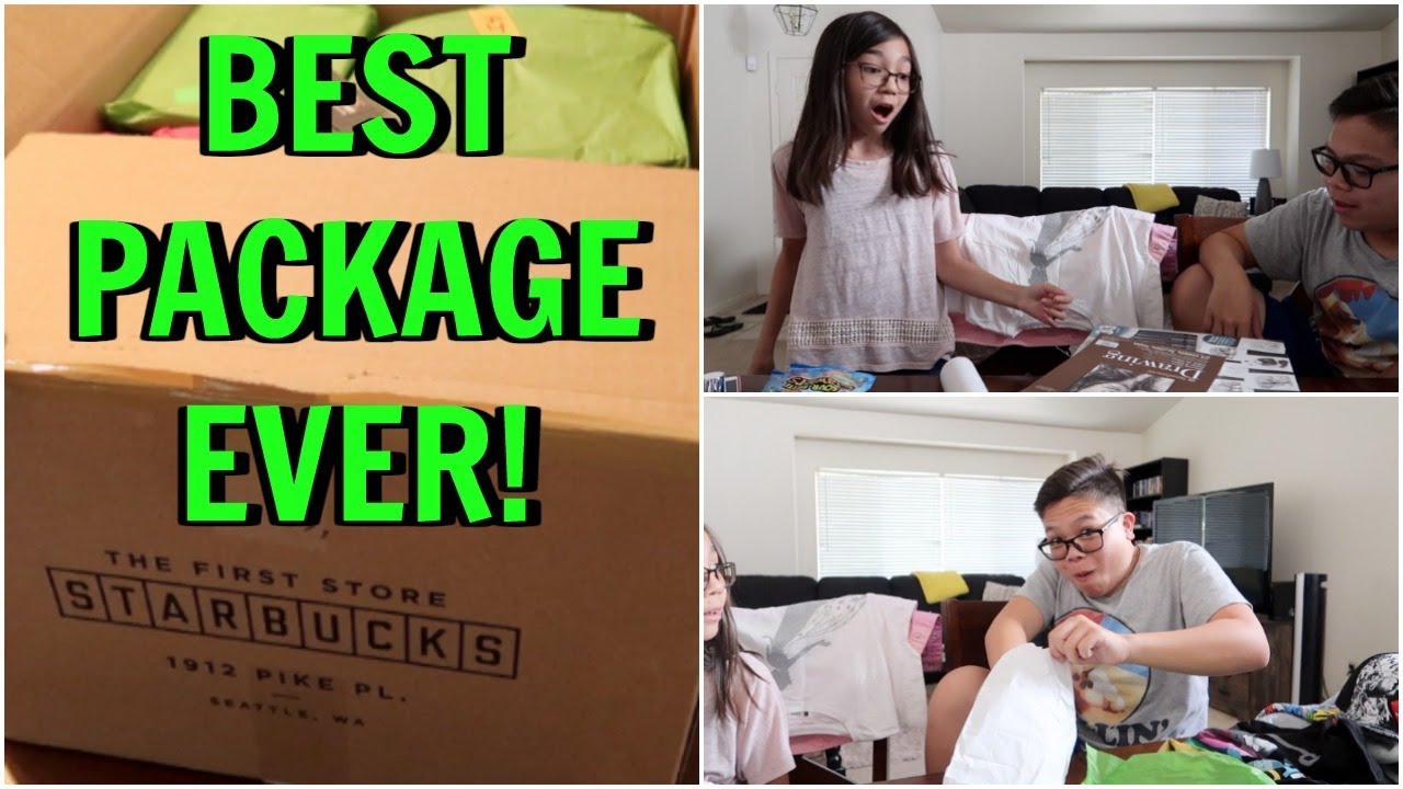 UNBOXING THE BEST PACKAGE EVER! - August 14, 2017