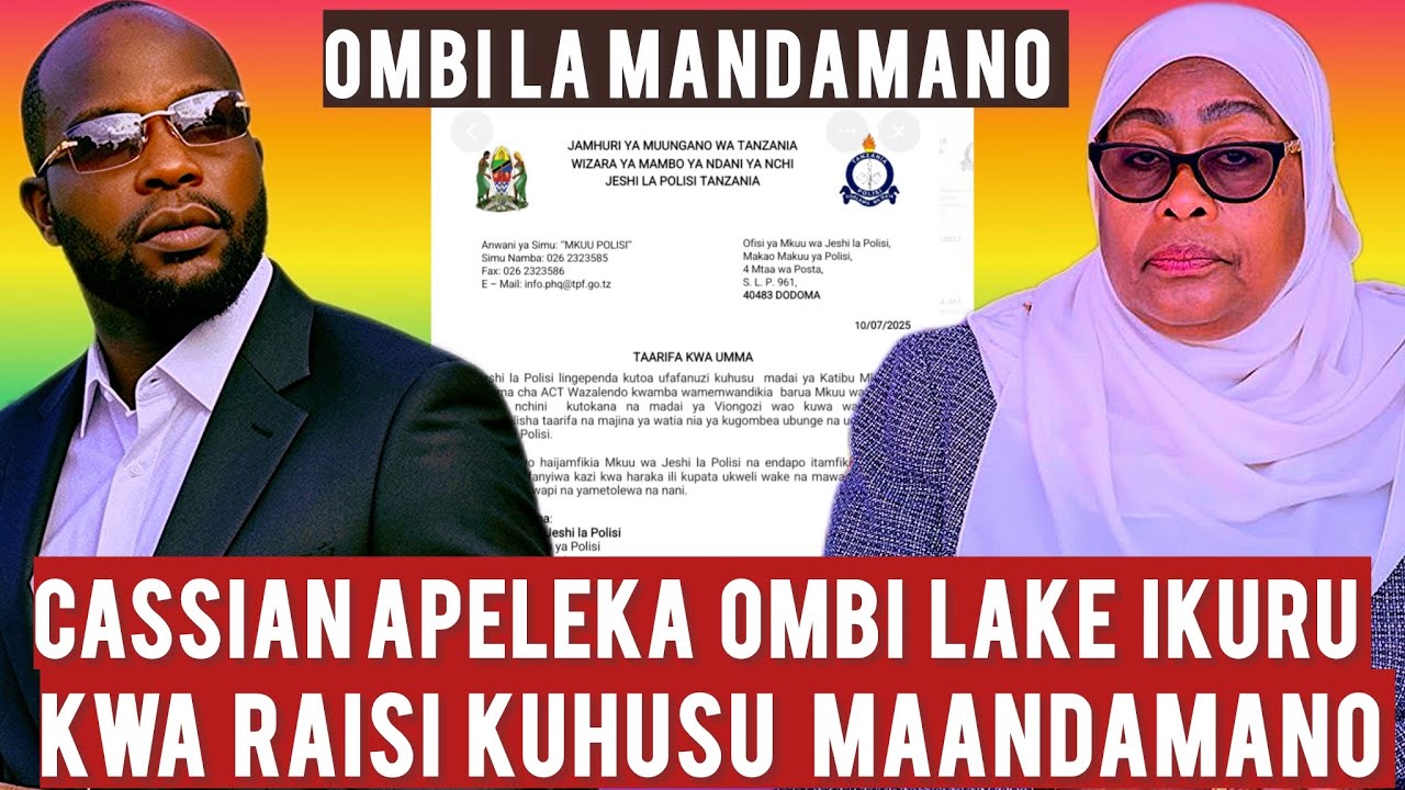 CASSIAN APELEKA OMBI IKIRU KUHUSU MANDAMANO KISHERIA  EV PASCHAL CASSIAN 