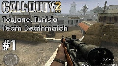 Call of Duty 2 - Multiplayer Team Deathmatch #1 - Toujane, Tunisia