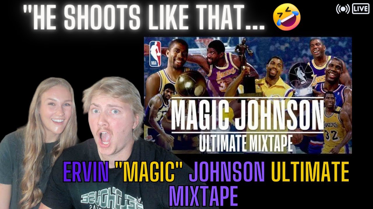 Wifes First Reaction to Magic Johnson Ultimate Mixtape! 7FootReacts