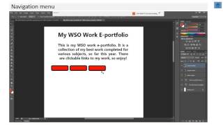 04   Starter portfolio in Adobe Photoshop   Navigation menu