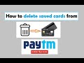 How to Delete Card from Paytm