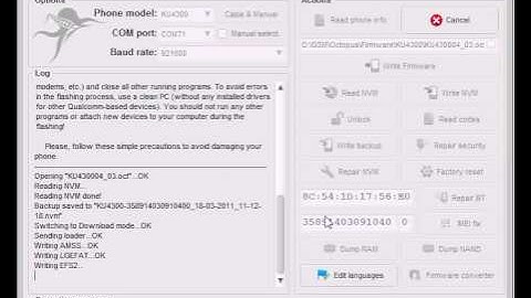 KU4300 - Write Firmware and unlock by Octopus box