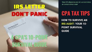 How to Survive an IRS Audit Your 10 Point Survival Guide