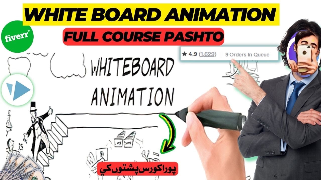 Whiteboard Animation Complete Course in Pashto | How to make Whiteboard ...