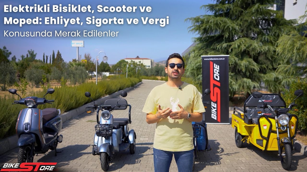 Elektrikli Bisiklet, Scooter ve Moped Ehliyet, Sigorta ve Vergi