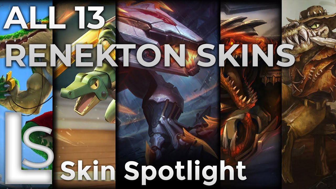 All Renekton Skins 2021 Skin Spotlight League Of Legends Youtube