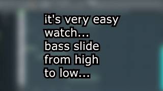 how to make sliding bass on fl studio