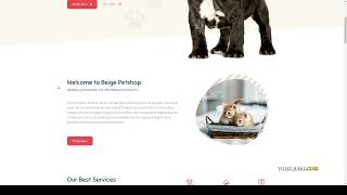 Beige - Pet Shop Woocommerce Elementor Template Kit grooming pet care screenshot 4