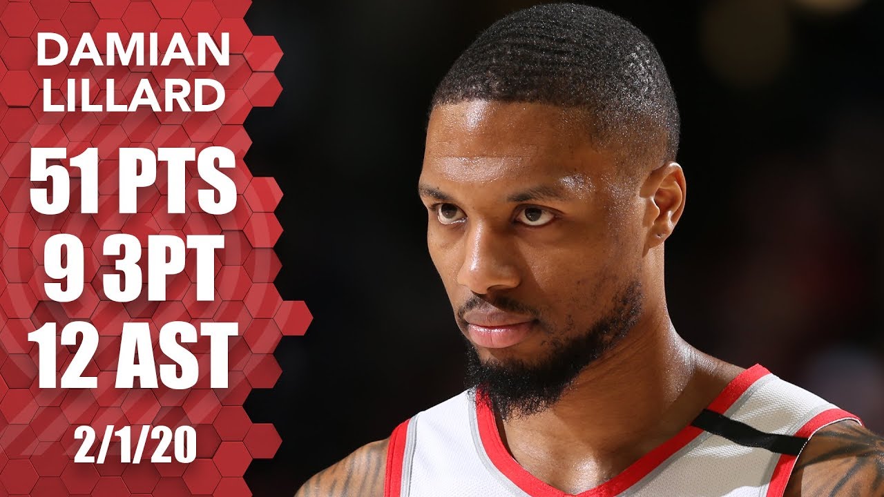 Damian Lillard's tear continues with 51 points for Trail Blazers vs. Jazz | 2019-20 NBA Highlig